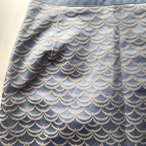 Jacquard Art Deco Pencil Mini Skirt - Picture 3 of 4
